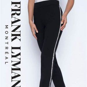 NWT Frank Lyman Design Snake Print Trim Embellished Pants